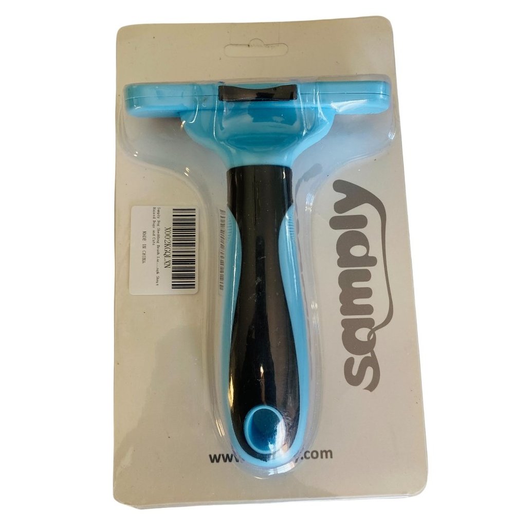 Simply Dog Shedding De-shedding Brush Short haired Dogs and Cats NEW